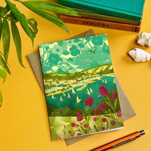 Cartão de ilustração de Devon Salcombe