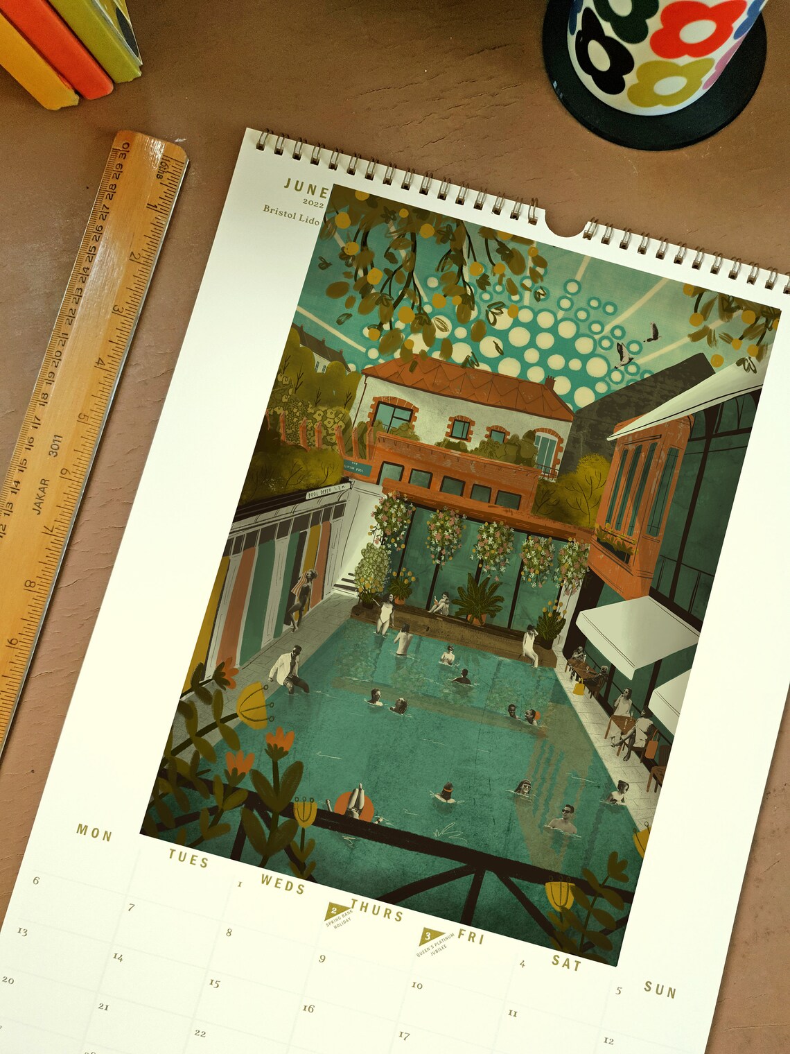 Calendario Bristol 2022 Ilustración A3 Etsy