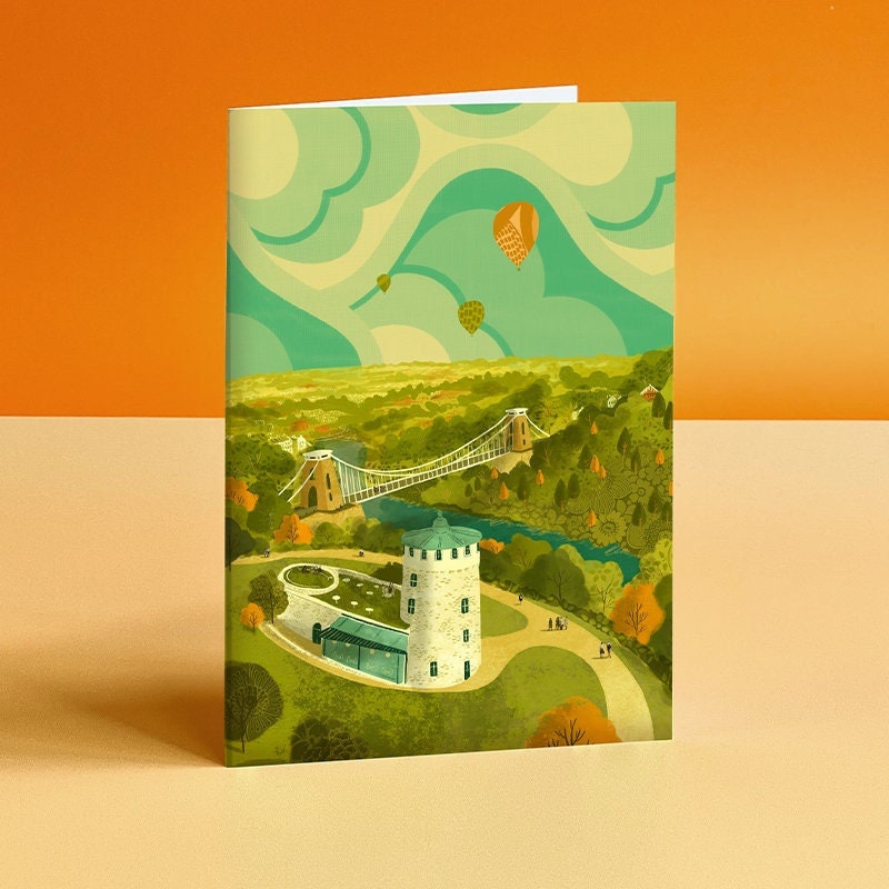 Bristol Clifton Observatory Illustration Card