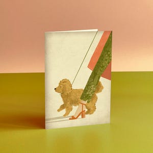 Cartão de ilustração do cão Cockapoo