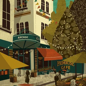 Bristol Clifton Village Illustration Card image 2