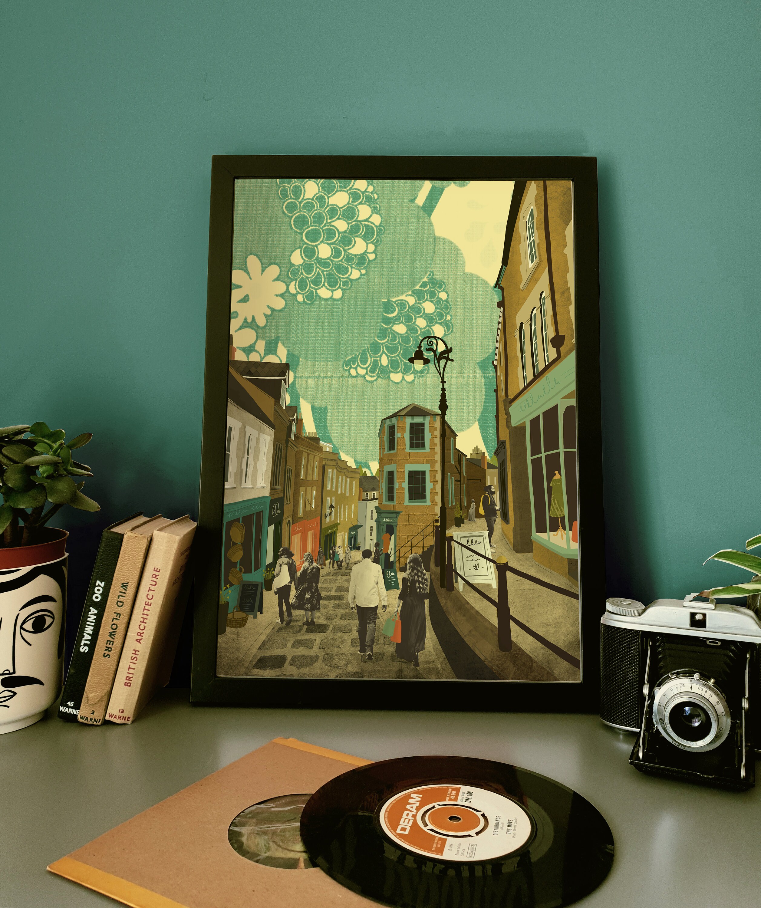 frome-catherine-hill-somerset-illustration-print-a3-etsy