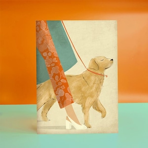 Labrador Retriever Dog Illustration Print A3