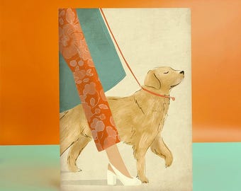 Ilustración de perro Labrador Retriever para imprimir en formato A3.