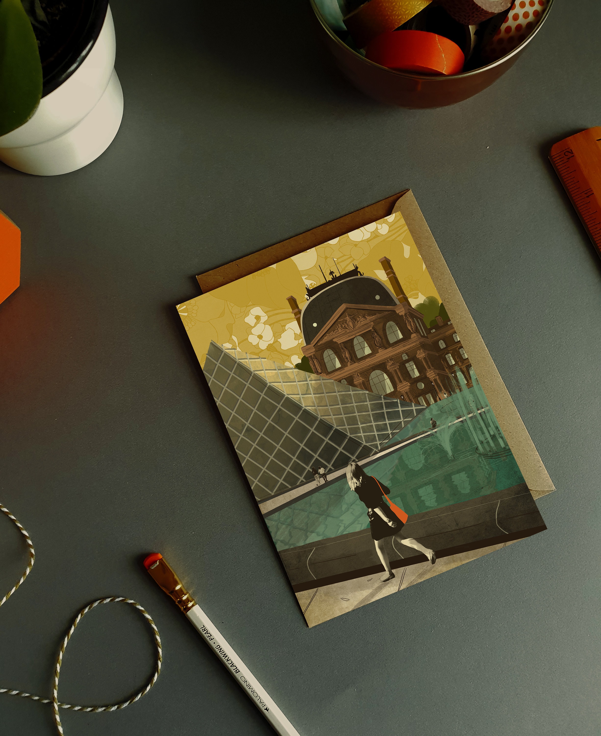 ルーブル美術館のポストカード - Etsy 日本