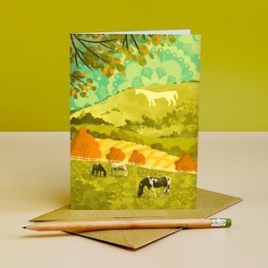 Westbury weißes Pferd Illustration Karte