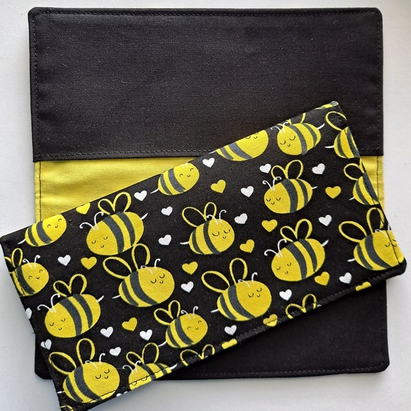 Cotton Fabric Checkbook Cover