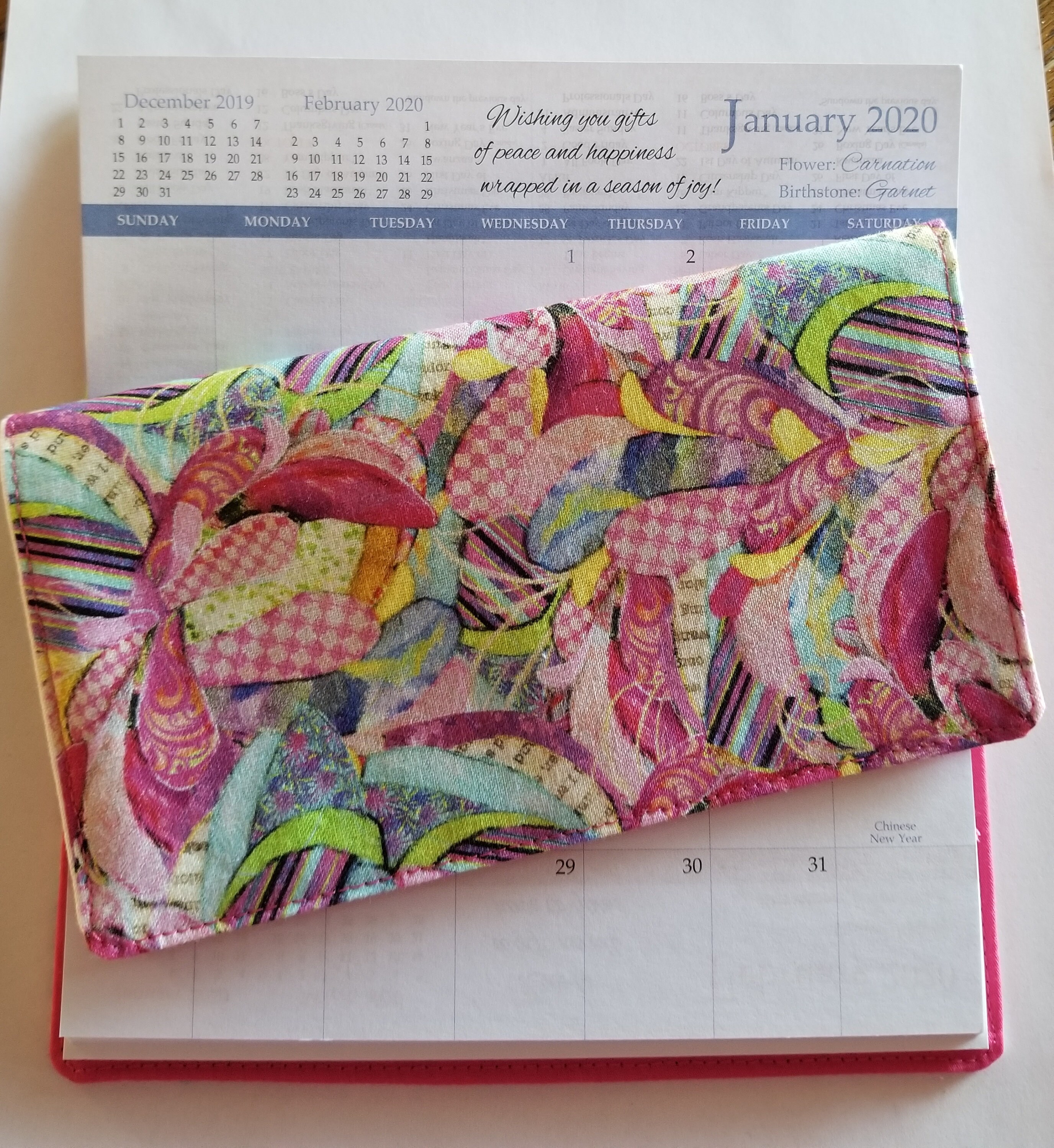 Cotton Fabric 202223 Pocket Calendar & Appointment Book Etsy