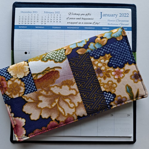 Cotton Fabric 202425 Pocket Calendar & Appointment Book Etsy