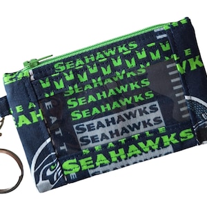 NFL Seattle Seahawks Key Fob ID Pouch Lanyard