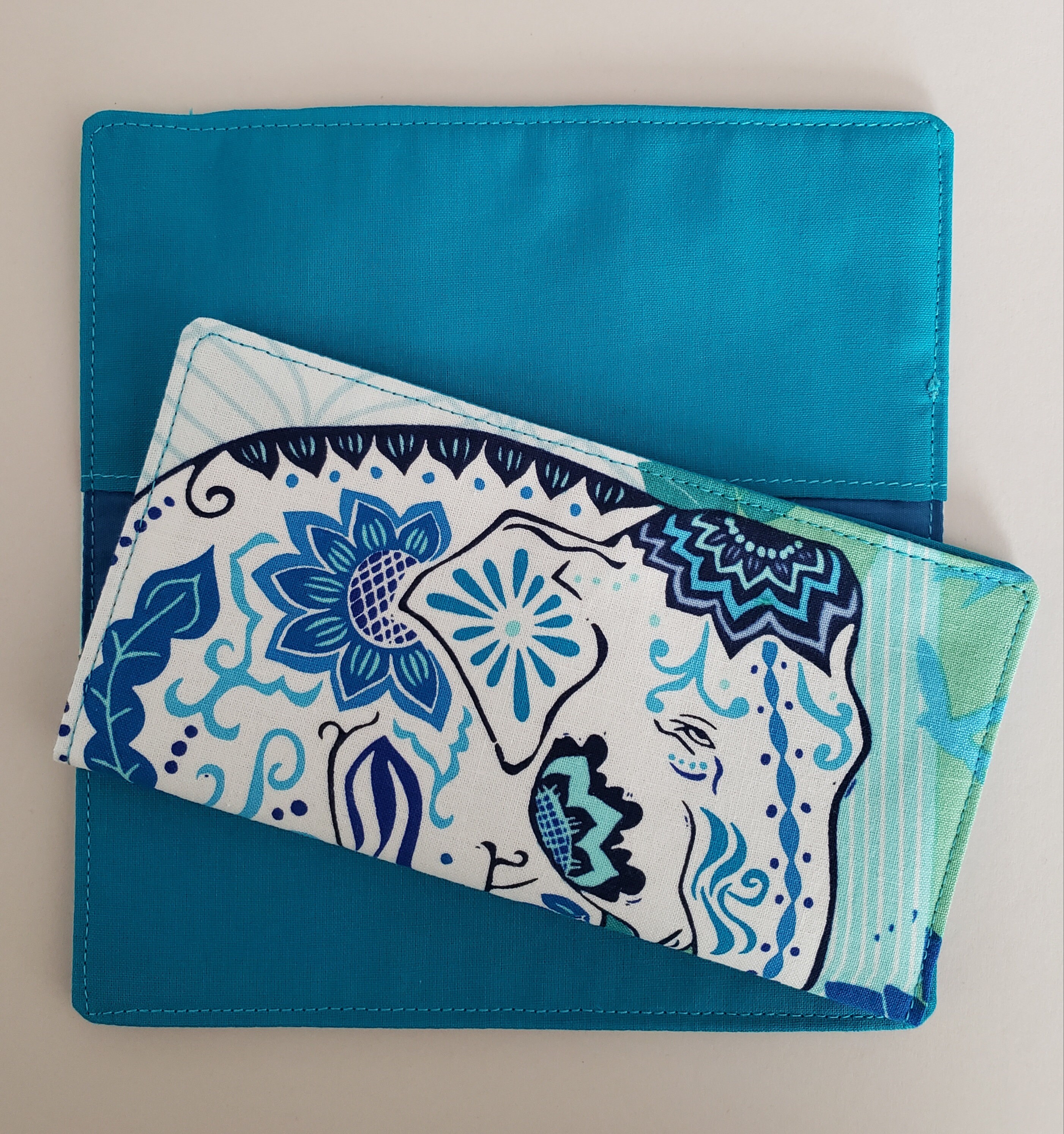 Cotton Fabric Checkbook Cover Etsy