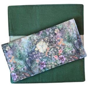 Cotton Fabric Checkbook Cover