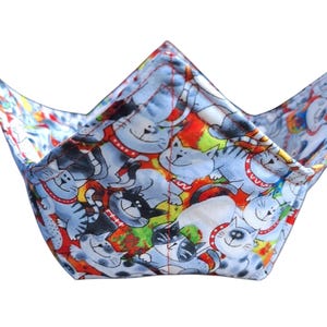Cat Print Reversible Safety Microwave Bowl Holder Pot Holder