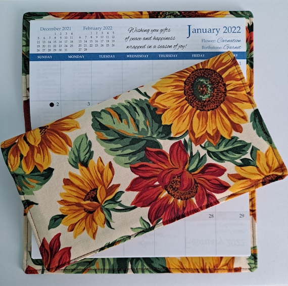 Cotton Fabric 2022-23 Pocket Calendar | Etsy