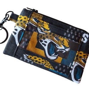 NFL Jacksonville Jaguars Key Fob ID Pouch Lanyard
