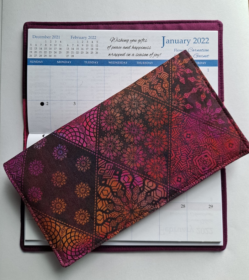 Cotton Fabric 202425 Pocket Calendar Etsy