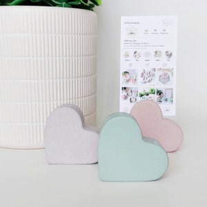 Porte-cartes coeur - Photo - Clip - Cadeau d'anniversaire - Cadeau - Mariage - Saint-Valentin - Shower de bébé - Décoration - Place Holder - Accessoires - Décoration