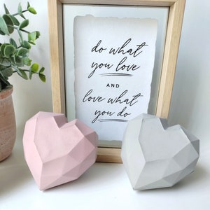 Geometric Heart Box Jewelry Box Trinket tray Gift box Valentines Love Favors Container Storage 画像 3