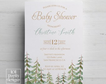 Nature Invitation Etsy