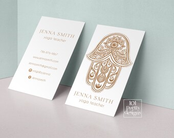 Yoga Business Card Etsy