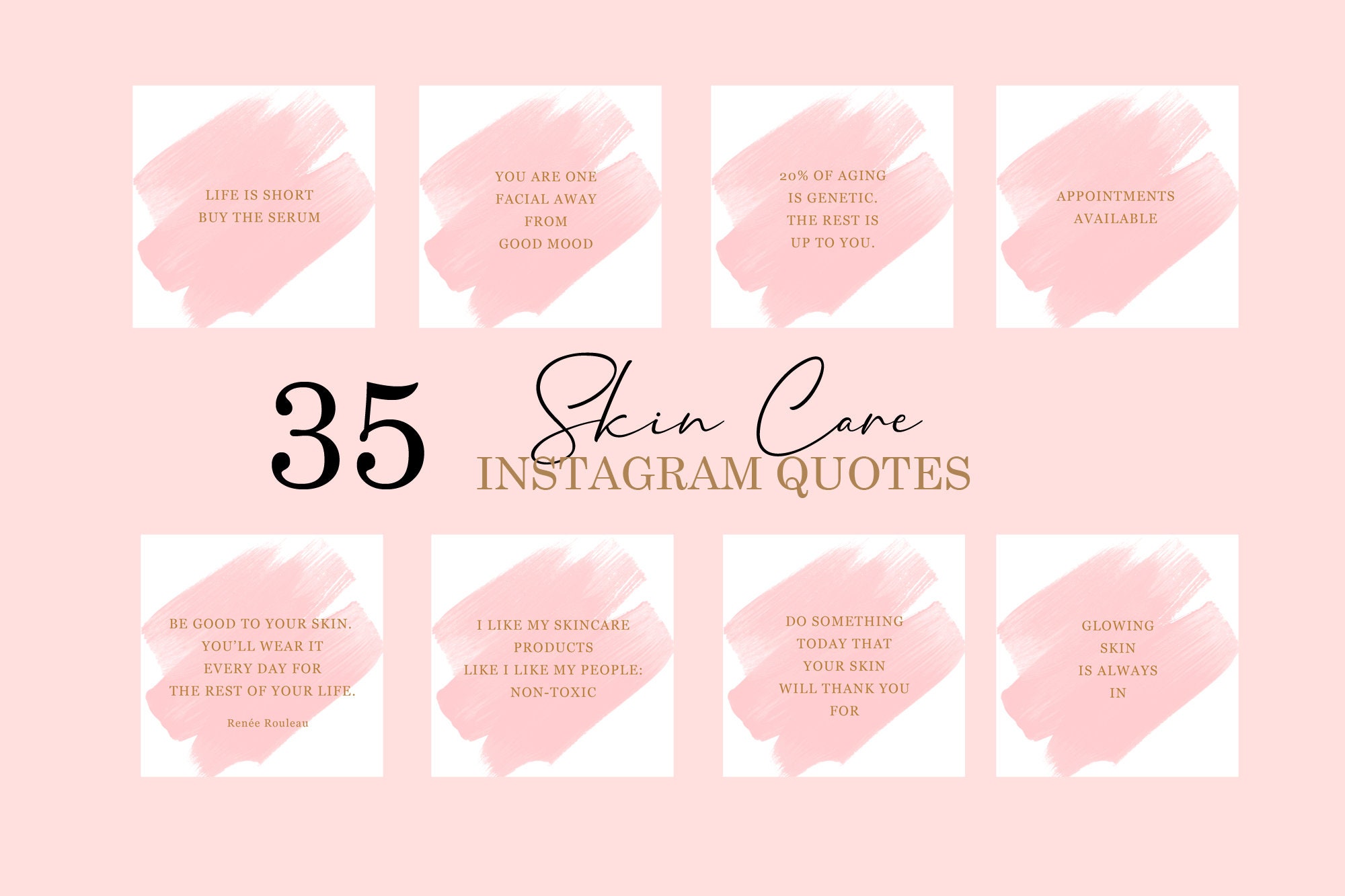 35 Skin Care Instagram Posts Esthetician Social Media Posts - Etsy