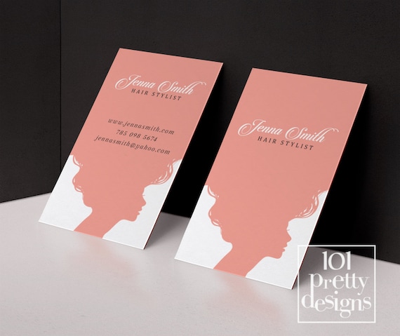 Hair Stylist Business Card Template Printable Business Card Design