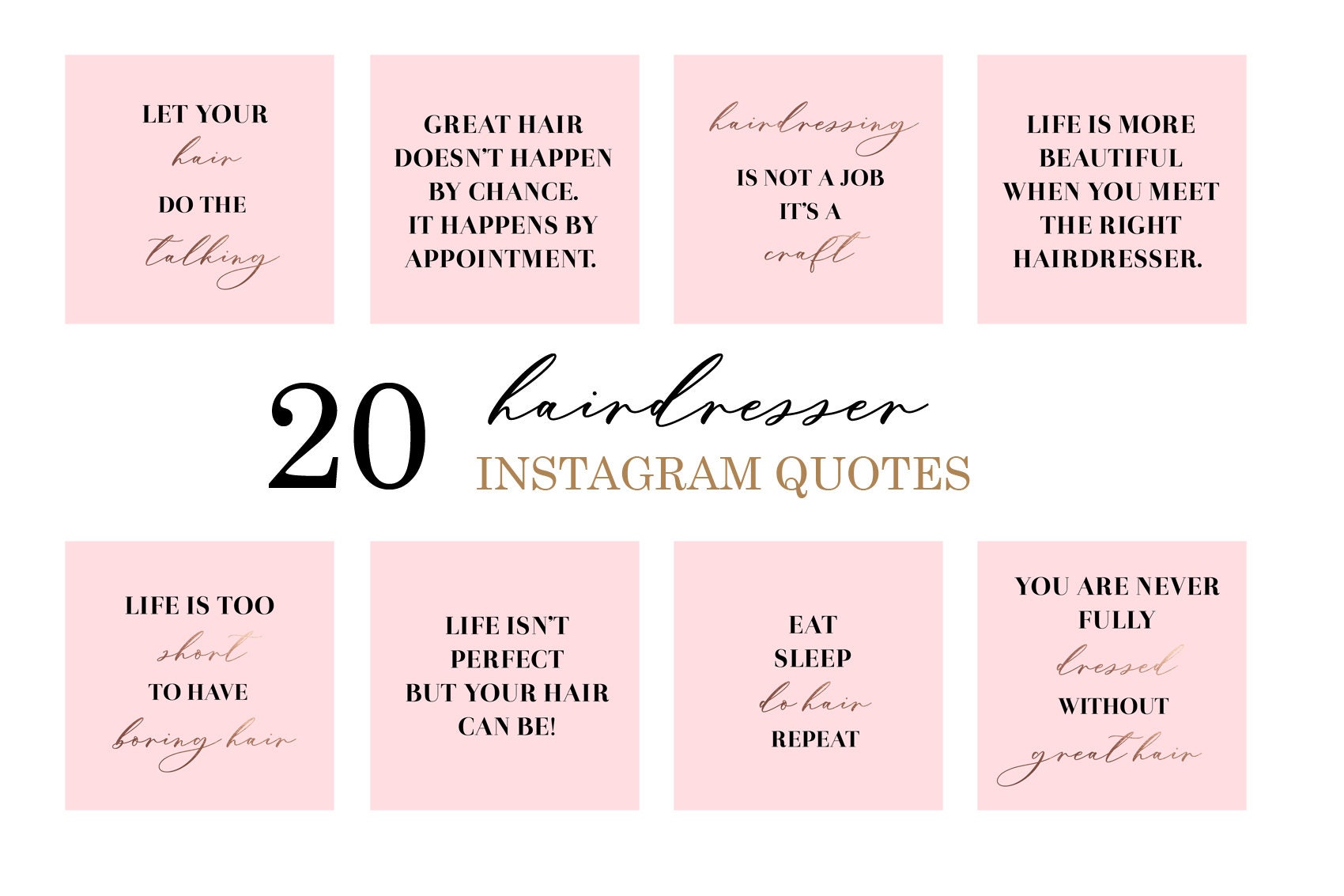 20 Hairdresser Instagram Quotes Hair Social Media Posts Hair - Etsy 20 Hairdresser Instagram Quotes Hair Social Media Posts Hair - Etsy