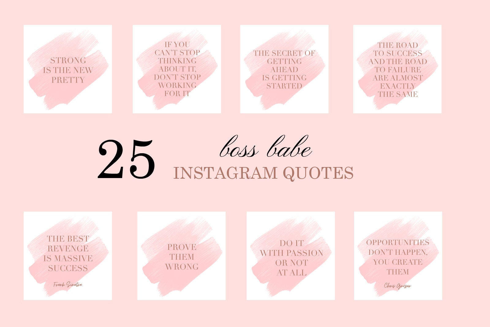 25 girl boss instagram quotes lady boss social media posts | Etsy