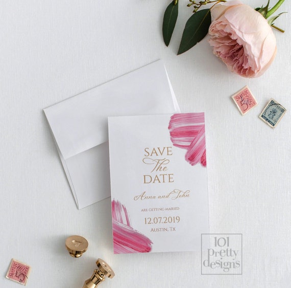 watercolor save the date printable save the date pink save the date printable save the date