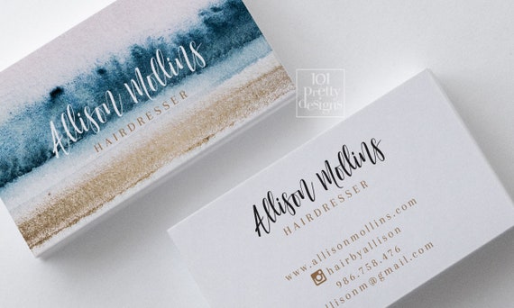 Pretty Blush Makeup Artisthair Stylist Business Card Design Printing Optional Free Usa Shipping
