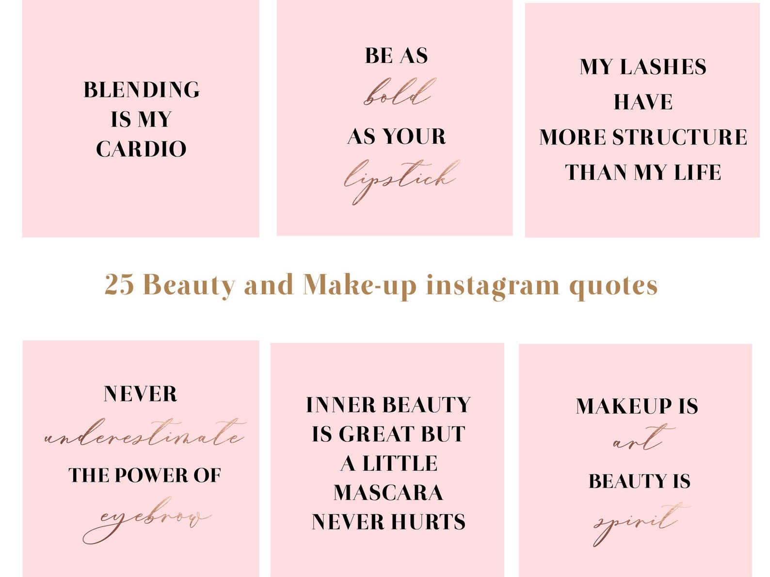 25 beauty and makeup instagram quotes makeup social media Etsy