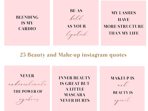 25 beauty and makeup instagram quotes makeup social media posts makeup artist instagram posts pack