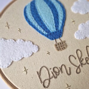 Hot Air Balloon 6 Inch Embroidery Hoop Art image 2