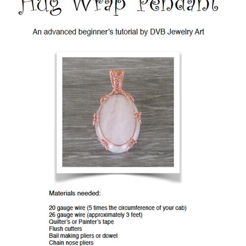 Wire Wrapped Stone Cabochon Tutorial Etsy