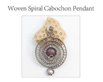 Woven Spiral Cabochon Pendant Tutorial