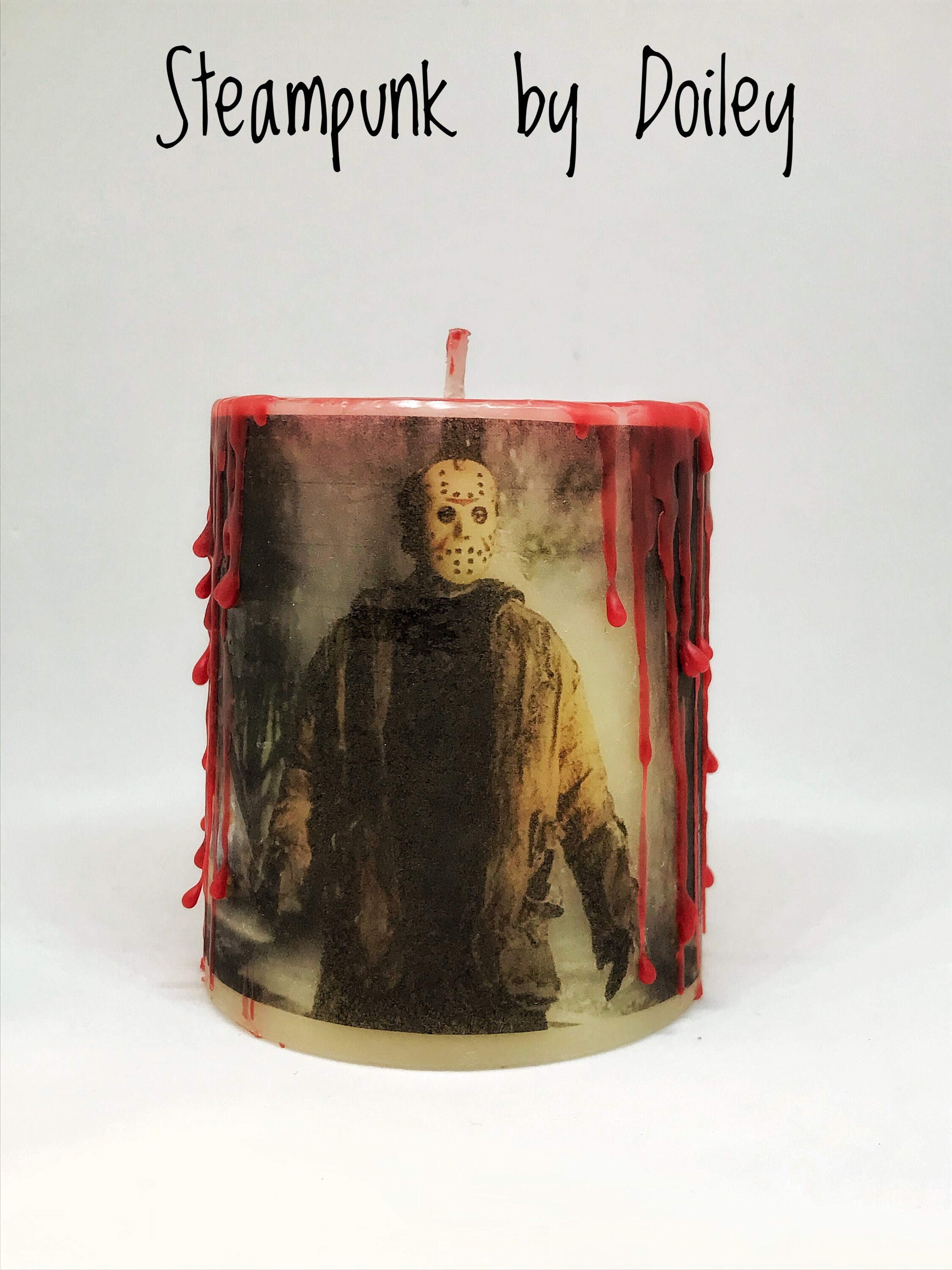 Jason Voorhees blood drip candle