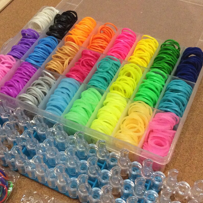 DIY loom kit Rubber Band Refills 3000 & 130 Clips loom Etsy