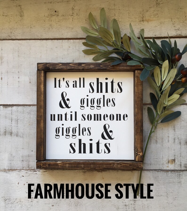 Bathroom sign/ wood sign/ bathroom decor/ humor/ funny/ Etsy