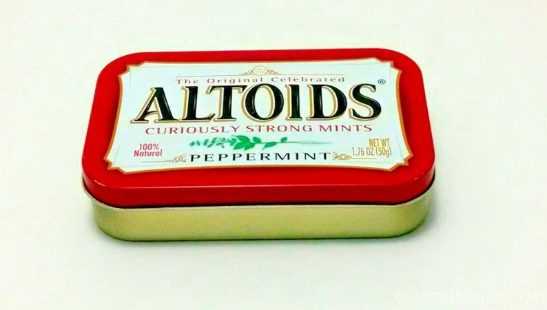Lot of 10 ALTOIDS Peppermint Tins, Empty & Clean image 1