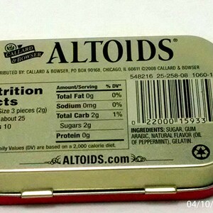 Lot of 20 ALTOIDS Peppermint Tins, Empty & Clean image 3