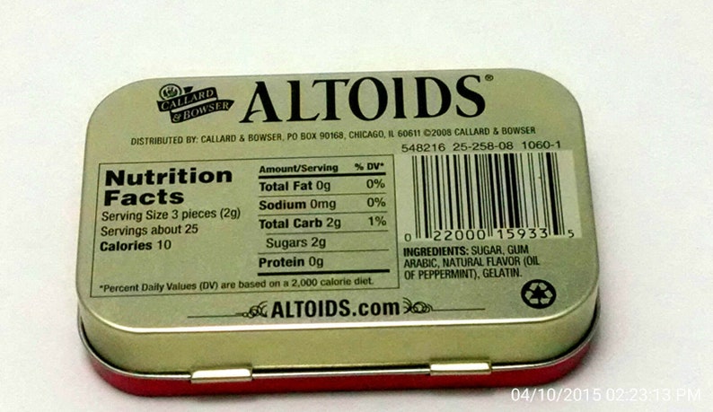 Lot of 10 ALTOIDS Peppermint Tins, Empty & Clean image 3