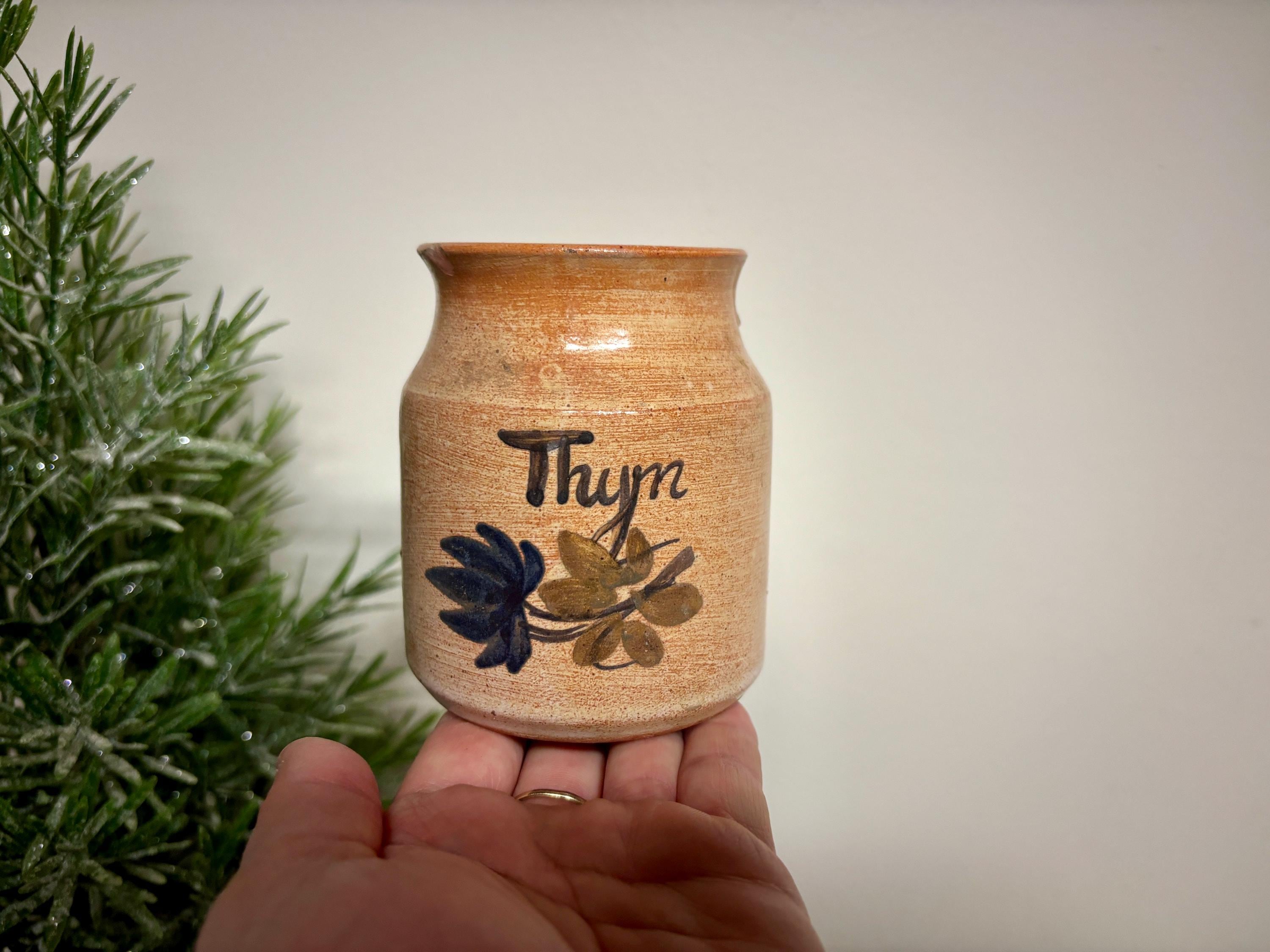 French Vintage Herbs Jars - Etsy