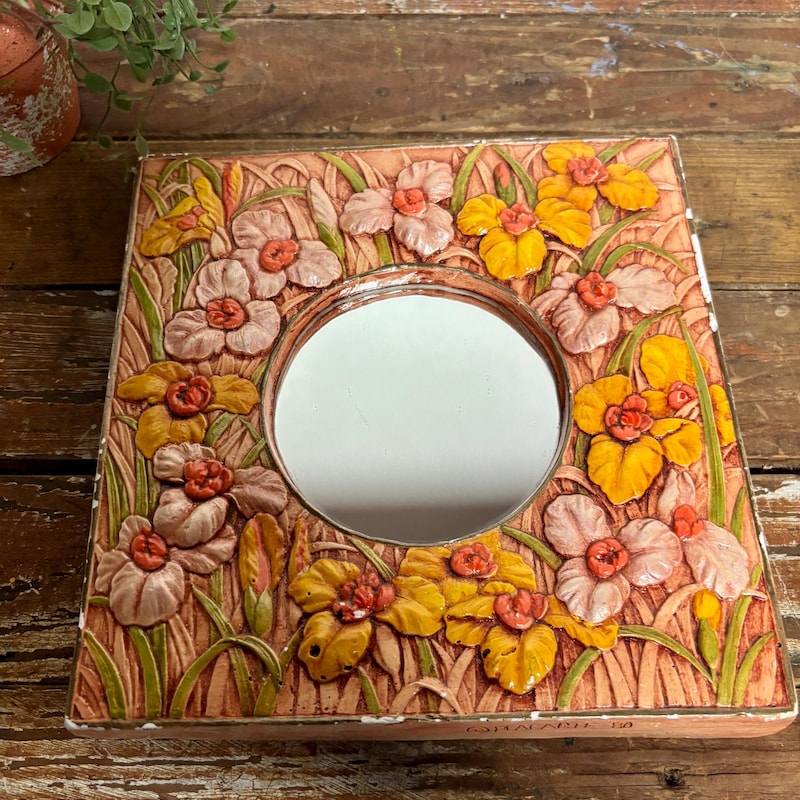 Vintage 80s Decor Mirror - Etsy