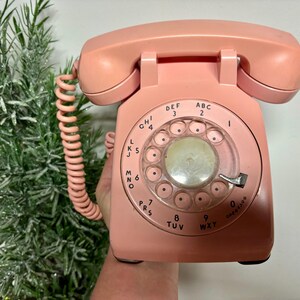 Vintage Pink Rotary Phone...retro. Kitschy. Western Electric. Photo ...