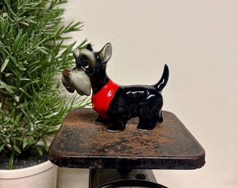 Vintage Jock Porcelain Scottie Dog...Authentic Disney Collectible. Lady and the Tramp. Scottish Terrier Figurine. Made in Japan.
