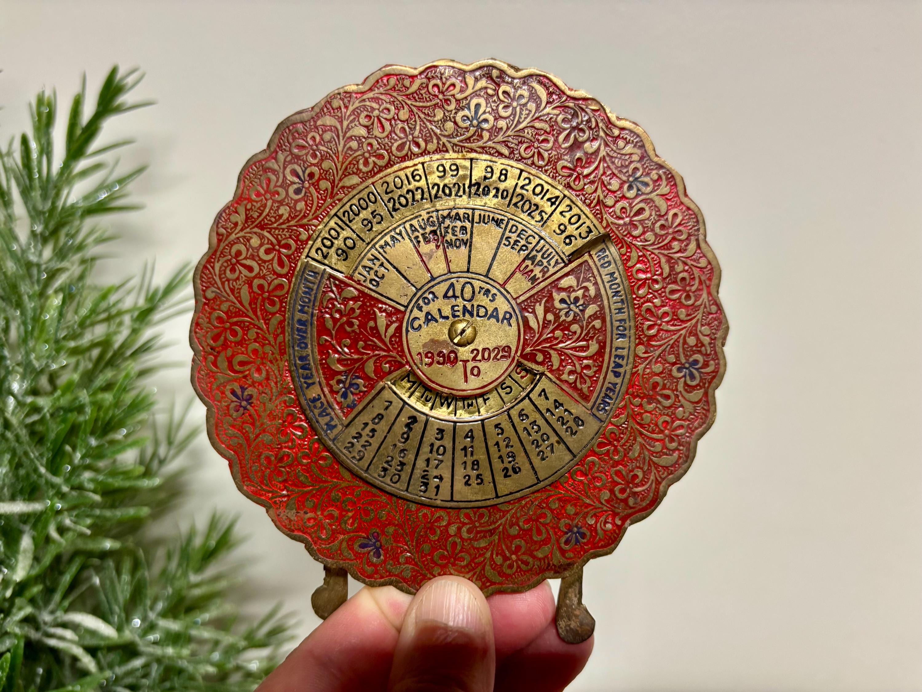 Brass Perpetual Calendar - Etsy