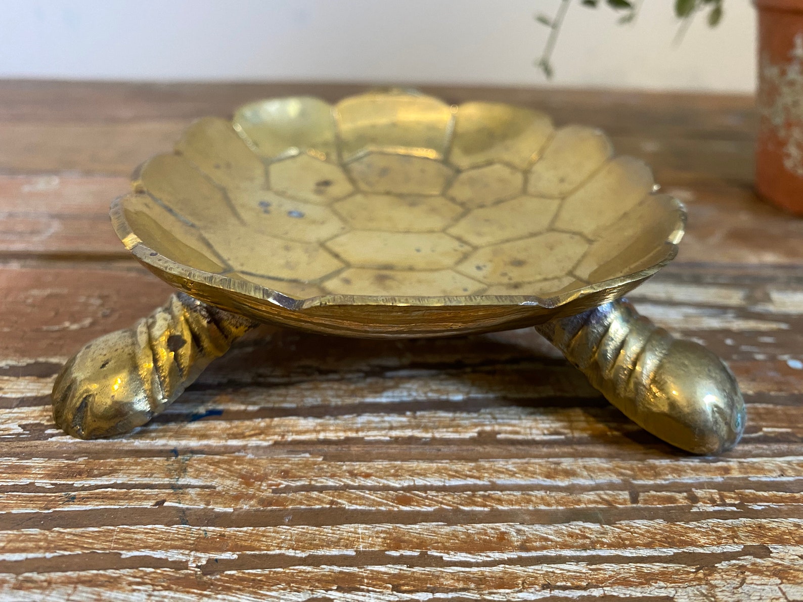 Vintage Brass Turtle Dish...metal. Boho. Retro. Jewelry. Etsy