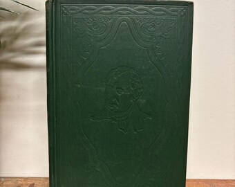 Vintage "The Prairie" Book by James Fenimore Cooper, Green Hardcover