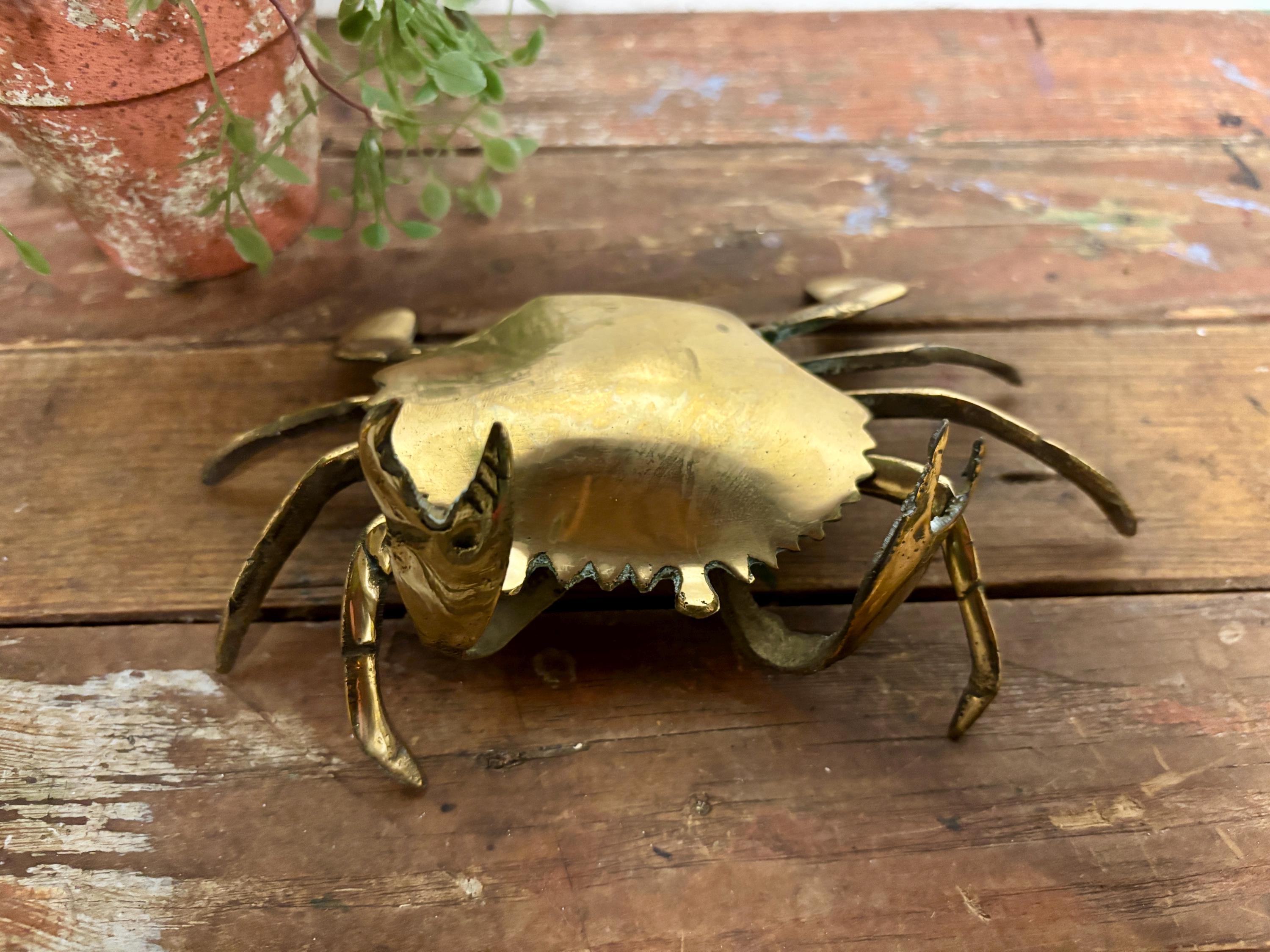 Gold Crab Ashtray - Etsy