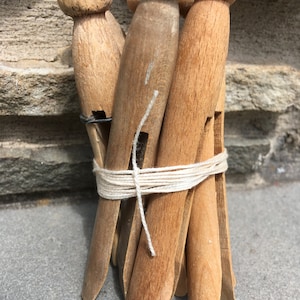 Vintage Wooden Clothespin Bundle (7)...old. Laundry. Wood. Line. Drying ...